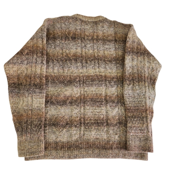 ROBERTO COLLINA Wool Mohair Blend Textured Knit Sweater brown beige 54 (italy) - Picture 5 of 11